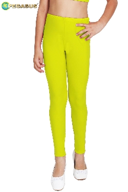 LEGGINS DANZA LYCRA GIALLO BAMBINA